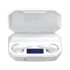 Căști wireless intraauriculare M6 cu powerbank - alb