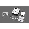 Căști wireless intraauriculare M6 cu powerbank - alb