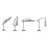 Umbrelă de terasă 350cm gri 200g/m2