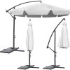 Umbrelă de terasă 350cm gri 200g/m2