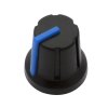 Buton pentru potențiometru N-1 ax 6mm albastru 16mm