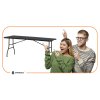 Masă de grădină pliabilă 180cm grafit GF0052