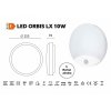 Lumină LED cu senzor de mișcare ORBIS 10W