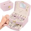 Cutie de bijuterii MS-708 - roz