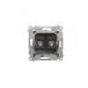 Priză 2 x SAT "F" Simon 54 premium modul negru mat