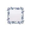Buton comutator Simon 10 fără pictogramă modul alb