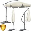 Umbrelă de terasă 350cm bej 200g/m2