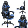 Scaun de gaming Kruger&Matz Warrior GX-150 negru-albastru