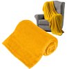 Pătură din fleece 150x200 cm TEESA - galbenă