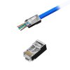 Conector telefonic, RJ45 8P 8C (conductor) direct CAT.5E ecranat
