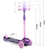 Trotinetă pentru copii cu trei roți Piko - roz-violet
