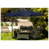 Umbrelă pentru terasă albastru închis 350cm