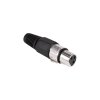 Conector XLR (Canon) priză, negru