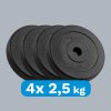 Discuri pentru haltere 4x2.5kg, 31mm, REBEL ACTIVE