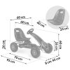 Kart cu pedale pentru copii RK-590 roșie