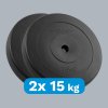 Discuri pentru gantere 2x15kg, 31mm, REBEL ACTIVE