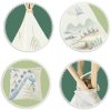 Cort teepee pentru copii Nukido - dinozauri