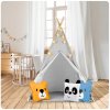 Cort tip teepee pentru copii cu lumini Nukido - gri