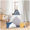 Cort tip teepee pentru copii cu lumini Nukido - albastru închis