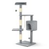 Ansamblu de joacă pentru pisici 111 cm PH-005 Pethaus gri