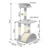 Ansamblu de joacă pentru pisici 79 cm PH-003 Pethaus gri