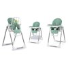 Scaun de masă cu măsuță, șezlong Belo verde + bară de jucărie