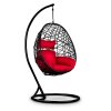 Scaun de grădină suspendat Sabana negru + roșu