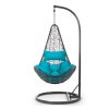 Scaun de grădină suspendat Cabana gri + perne albastru deschis Sofotel