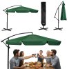 Umbrelă de grădină pliabilă cu 6 segmente 350 cm cu husă Plonos PL-880