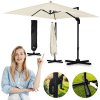 Umbrelă pliabilă de grădină cu 8 segmente 420 cm cu husă Plonos PL-883