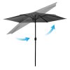 Umbrelă de grădină pliabilă 6-segmente 300 cm cu husă Plonos PL-884