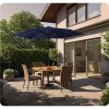 Umbrelă de grădină pliabilă cu 6 segmente 300 cm cu husă Plonos PL-884