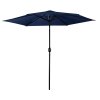 Umbrelă de grădină pliabilă cu 6 segmente 300 cm cu husă Plonos PL-884