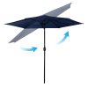 Umbrelă de grădină pliabilă cu 6 segmente 300 cm cu husă Plonos PL-884