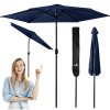 Umbrelă de grădină pliabilă cu 6 segmente 300 cm cu husă Plonos PL-884