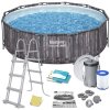 Piscină de grădină cu cadru 366 x 100 cm 10în1 Bestway 5614X