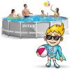 Piscină de grădină cu structură 457 x 122 cm 6în1 INTEX 26726