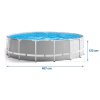 Piscină de grădină cu structură 457 x 122 cm 21în1 INTEX 26726