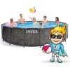 Piscină de grădină cu structură 457 x 122 cm 20 în 1 INTEX 26742