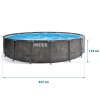 Piscină de grădină cu structură 457 x 122 cm 20 în 1 INTEX 26742
