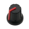 Buton pentru potențiometru N-1 ax de 6mm roșu 16mm