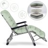 Șezlong pliabil de grădină cu pernă Sofotel ChillWell verde deschis