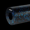 Rolă de spumă netedă pentru masaj 14x33cm, culoare negru-albastru, material EPP, REBEL ACTIVE