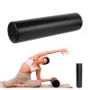 Role pentru masaj, roller 15x60cm, culoare neagră, material EPP, REBEL ACTIVE