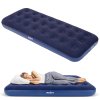 Saltea gonflabilă pentru o persoană + pompă, 186 x 76 x 22 cm