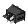 Conector comutator 12V cu întrerupător de lumină cu diodă verde