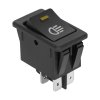 Conector întrerupător 12V comutator lumini cu diodă galbenă