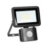 Reflector LED cu senzor 10W, 800lm, IP44, 4000K