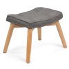Fotoliu cu taburet Norse gri