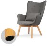 Fotoliu cu taburet Norse gri